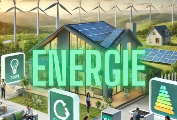 image représentant l'énergie avec une maison qualitative.